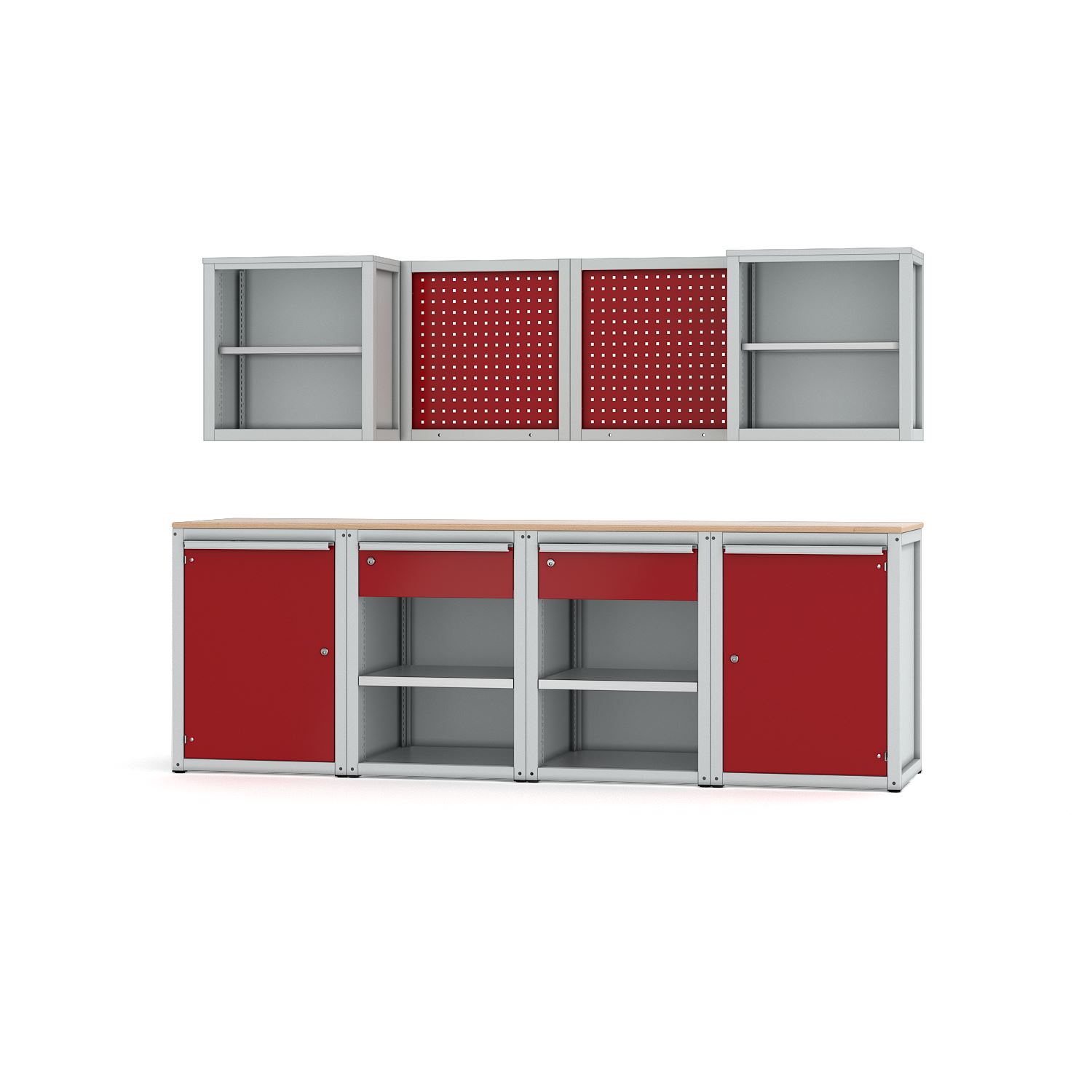 Sockel- und Hängeschrank Kombination Variante 6
