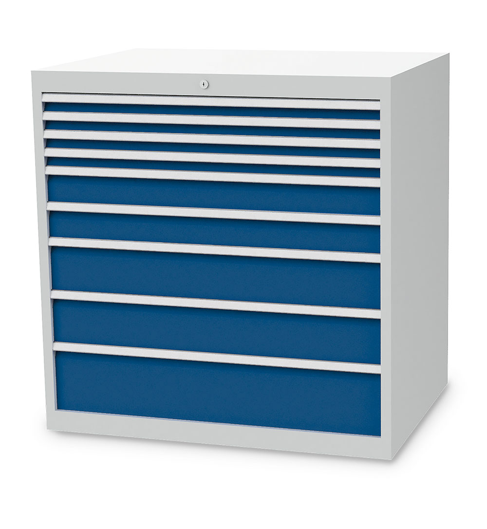 100-4221V10_B-H_7035-5010 Schubladenschrank 100/4221V10 736 Tiefe