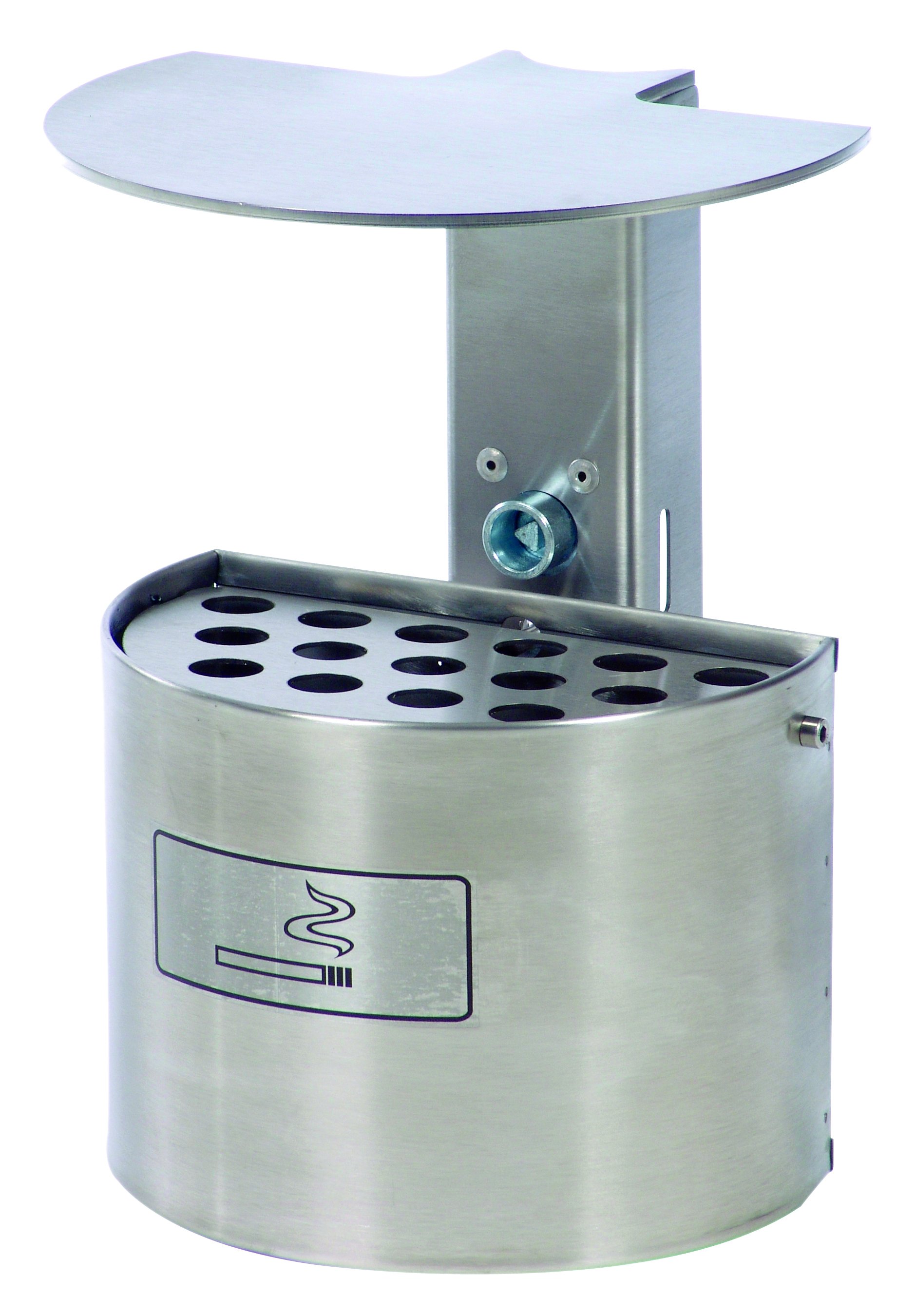 Halbrund Ascher mit Abdeckhaube