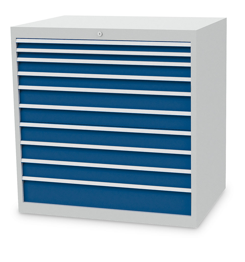 100-22510V10_B-H_7035-5010 Schubladenschrank 100/22510V10 736 Tiefe