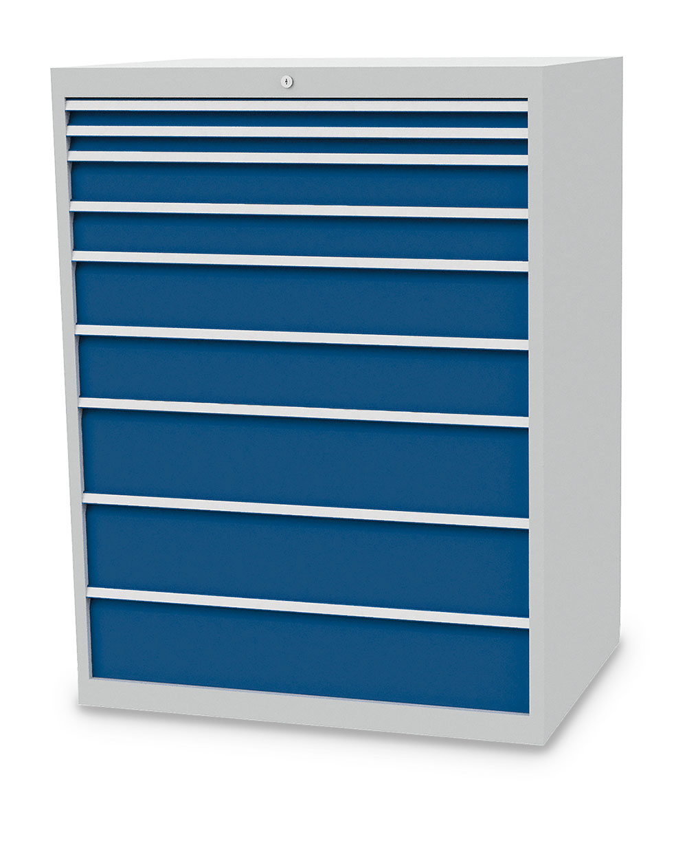 113-2223V10_B-H_7035-5010 Schubladenschrank 113/2223V10 736 Tiefe