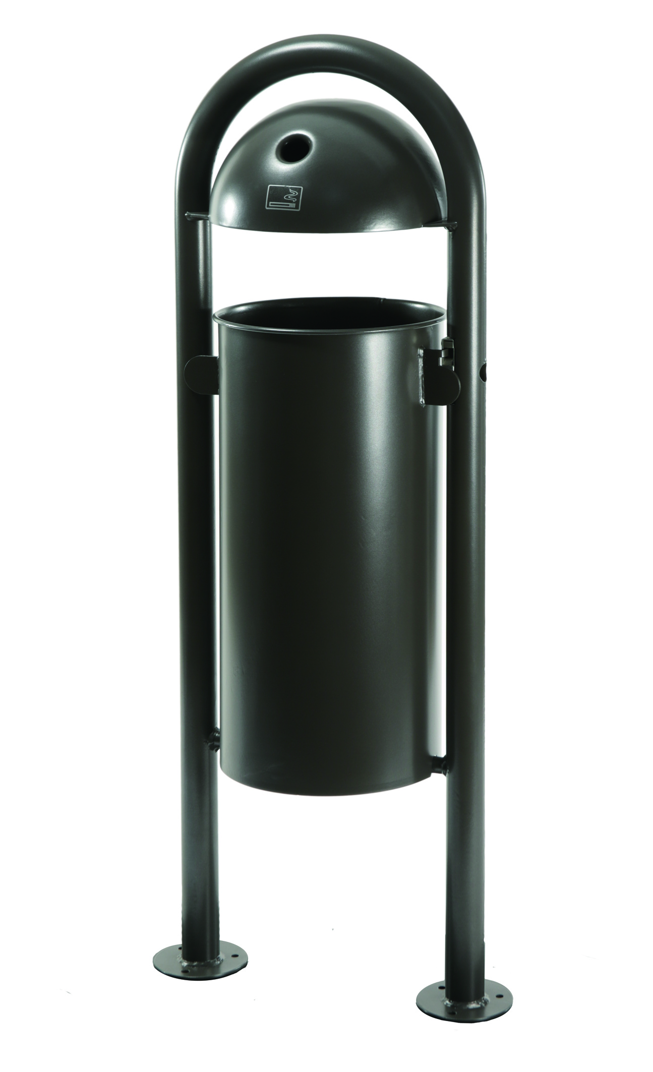 Stand-Abfallbehälter mit integriertem Ascher