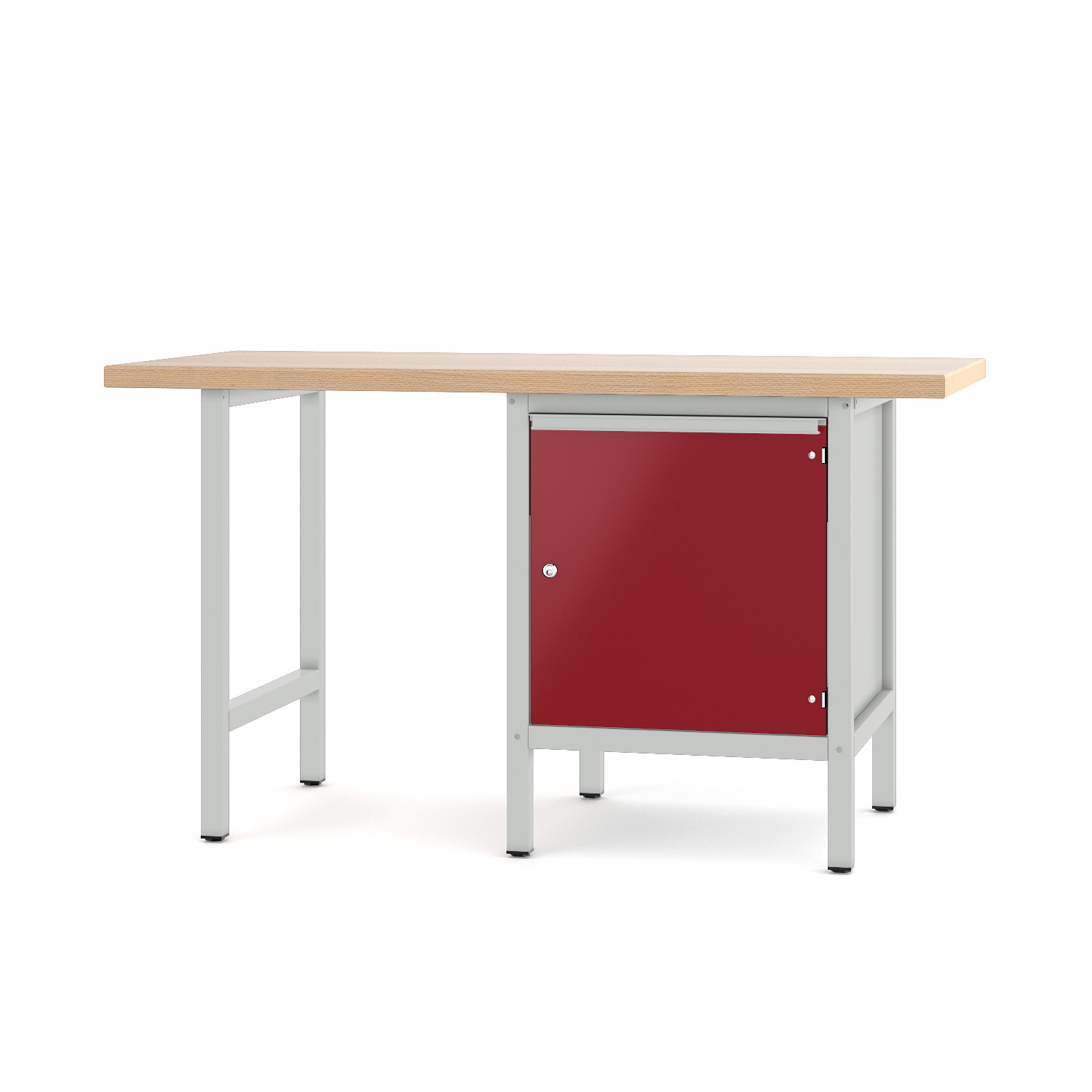 Werkbank Typ 700.0.11 S 4 lichtgrau rubinrot