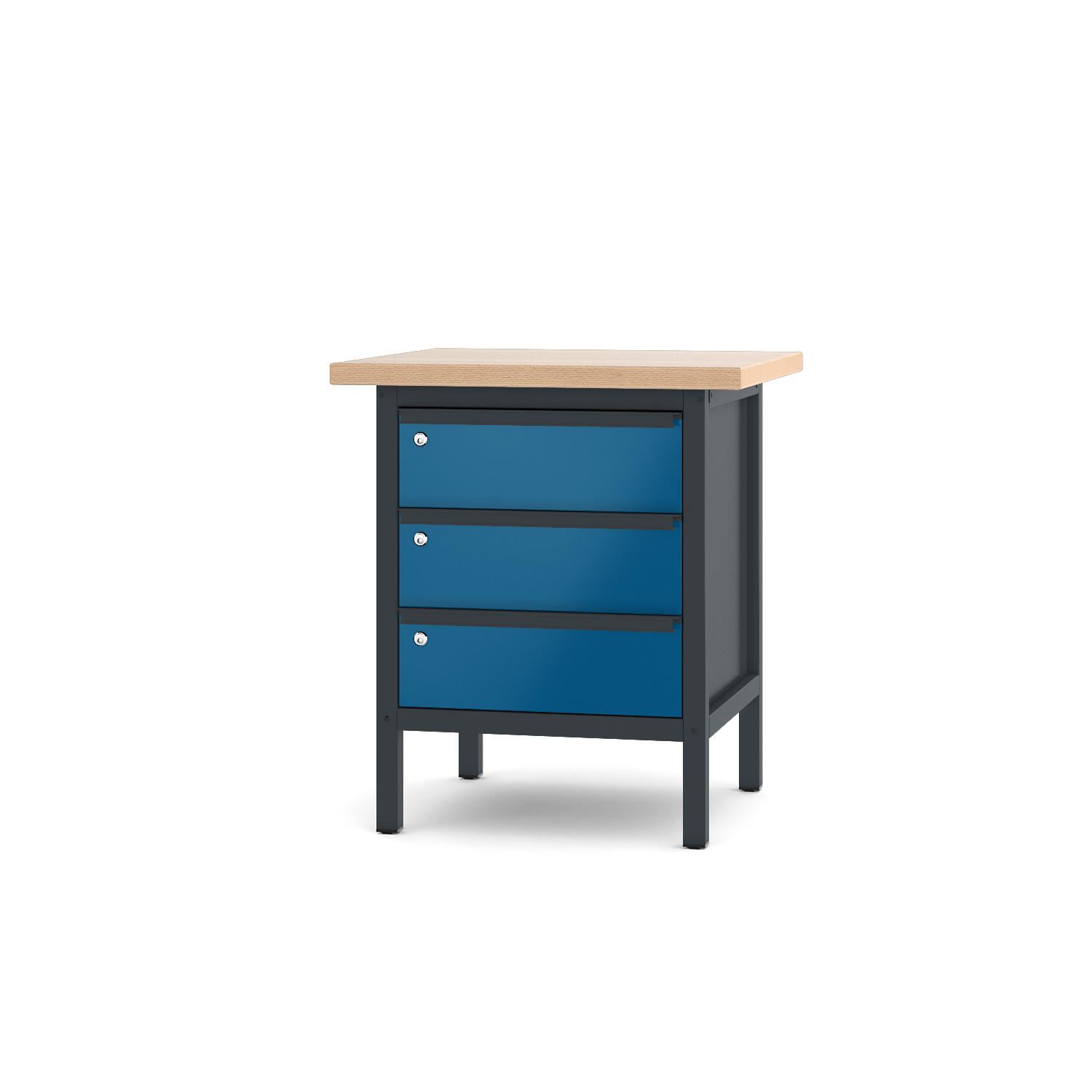 Werkbank Typ 11 S 3 anthrazitgrau enzianblau