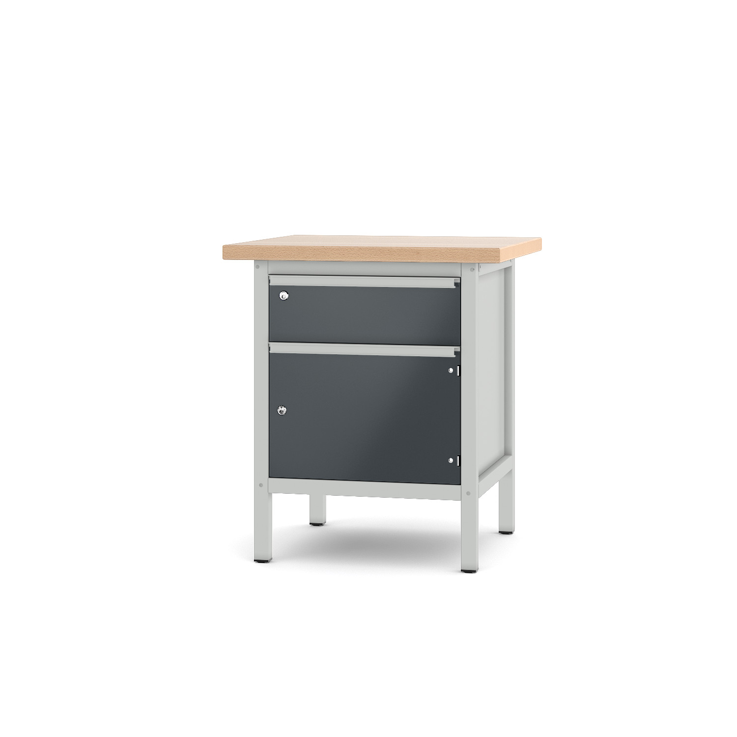 Werkbank Typ 11 S 2 lichtgrau anthrazitgrau