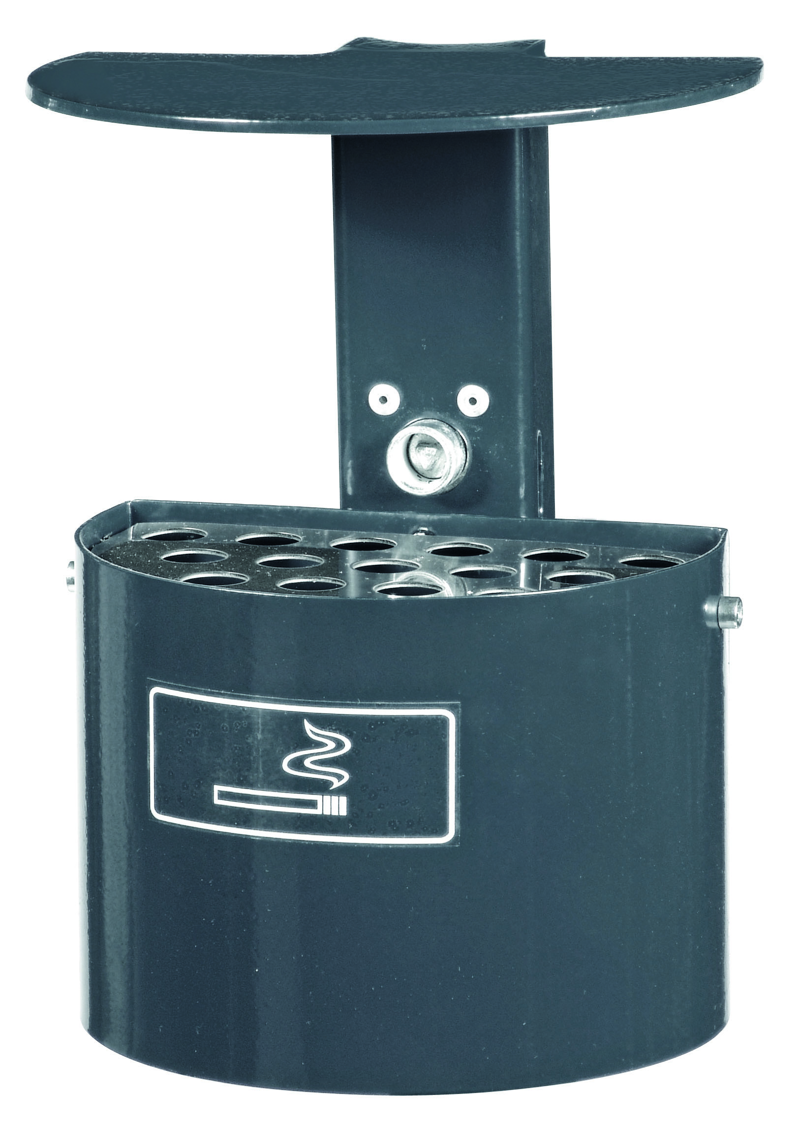 Halbrund Ascher mit Abdeckhaube